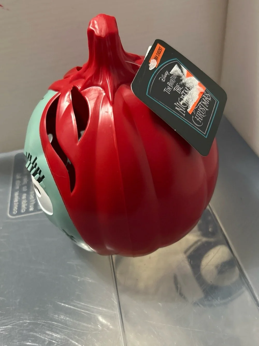 Disney Red and Teal Sally Pumpkin Lighted Accent